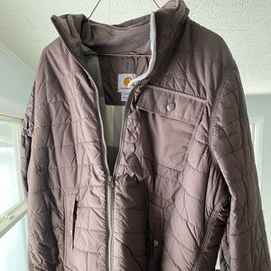 Carhartt quilted jacket taupe